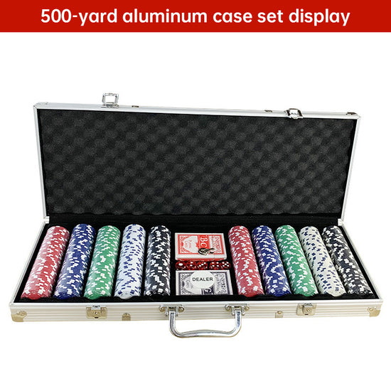 500 PCS Poker Chip Set in Locking Aluminum Briefcase - Texas Hold&
