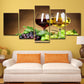 Wine Cellar Hotel Room Decoration Paintings 5 Pieces Of Fruit Grapes Wine Wine Glasses