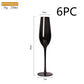 Household Black Crystal Glasses Goblets Wine Glass
