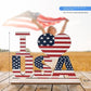 Scene Decoration Wooden English Letters 4th of July Table Print Decorative Ornaments