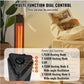 VEVOR Infrared Heater, 1500W Oscillation Electric Space Heater, Patio Heater W 2 Speeds  Timer, Outdoor Outdoor For Bedroom,Studio,Porch,Dining Room,Studio, Stand,31.5 In L, Black