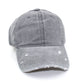 Autumn and winter distressed personalized soft-top cap Harajuku retro hat