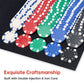 500 PCS Poker Chip Set in Locking Aluminum Briefcase - Texas Hold&