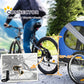 Aosom Dog Bike Trailer Pet Cart Bicycle Wagon Cargo Carrier Attachment For Travel With 3 Entrances Large Wheels For Off-Road & Mesh Screen