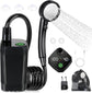 Portable Outdoor Shower Kit, 6000mAh Rechargeable Water Pump with Display for Camping & Pet Bath