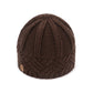 European and American retro style diamond grid coarse needle knitted hat for men and women, fashionable autumn and winter knitted hat