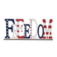 Scene Decoration Wooden English Letters 4th of July Table Print Decorative Ornaments