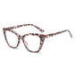 Color blocking anti blue light cat eye flat mirror new style glasses frame fashionable and versatile plain glasses frame