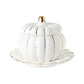 Creative Ceramic Pumpkin Cup, Steamed Egg Cup, Stewed Pot with Cover, Pure White Mini Bird&