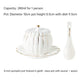 Creative Ceramic Pumpkin Cup, Steamed Egg Cup, Stewed Pot with Cover, Pure White Mini Bird&