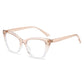 Color blocking anti blue light cat eye flat mirror new style glasses frame fashionable and versatile plain glasses frame