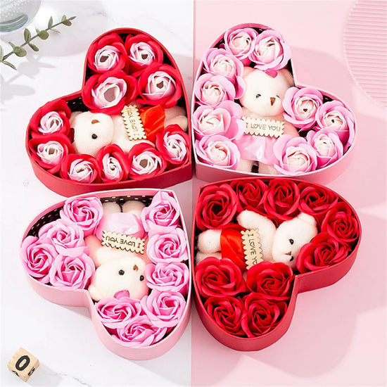 Heart-shaped Rose Red Gift Box New Year Christmas Gift Box Valentine&
