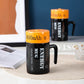 Creative Battery Modeling Cup Novel Ceramic 3D Cup Novelty Netflix Mug Mug Coffee Mug