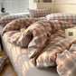 Cotton Dyed Washed Cotton Bedding Set Pure Cotton A Class Flat Sheet Quilt Cover Fitted Sheet Quilt Cover Three-Piece Set Striped
