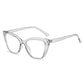 Color blocking anti blue light cat eye flat mirror new style glasses frame fashionable and versatile plain glasses frame