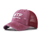 WTF letter baseball cap, men&