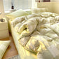 Cotton Dyed Washed Cotton Bedding Set Pure Cotton A Class Flat Sheet Quilt Cover Fitted Sheet Quilt Cover Three-Piece Set Striped