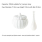 Creative Ceramic Pumpkin Cup, Steamed Egg Cup, Stewed Pot with Cover, Pure White Mini Bird&