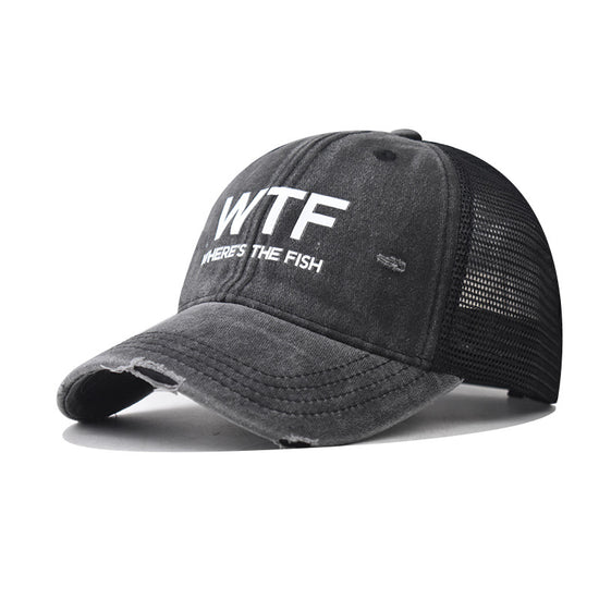 WTF letter baseball cap, men&