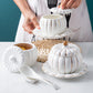 Creative Ceramic Pumpkin Cup, Steamed Egg Cup, Stewed Pot with Cover, Pure White Mini Bird&