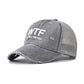 WTF letter baseball cap, men&