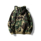 Camouflage hoodie loose hooded long sleeved jacket