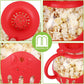 Microwave Popcorn Glass Silica gel popcorn maker for healthy snacks No oil required