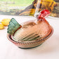 Glass storage jar glass chicken candy snack jar