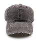 Autumn and winter distressed personalized soft-top cap Harajuku retro hat