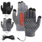 Thick heating electric gloves USB heating electric knitted warm gloves