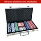 500 PCS Poker Chip Set in Locking Aluminum Briefcase - Texas Hold&