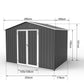 Carport  10x20 Heavy Duty Portable Carport Garage Tent For Outdoor Storage Shelter Khaki