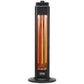 VEVOR Infrared Heater, 1500W Oscillation Electric Space Heater, Patio Heater W 2 Speeds  Timer, Outdoor Outdoor For Bedroom,Studio,Porch,Dining Room,Studio, Stand,31.5 In L, Black