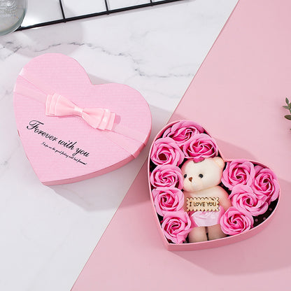 Heart-shaped Rose Red Gift Box New Year Christmas Gift Box Valentine&